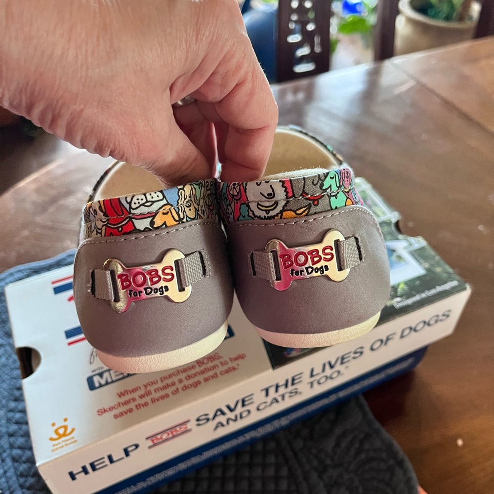 Skechers Slip-On Sneakers in Multicolor Dog Print - Picture 3 of 6